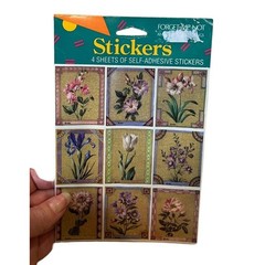 AMERICAN GREETINGS FORGET ME NOT Floral STICKERS 4 SHEETS NEW FLOWERS Vintage