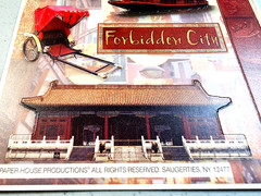 Paper House China Scrapbook Stickers Cardstock Pagoda Panda Great Wall Rickshaw