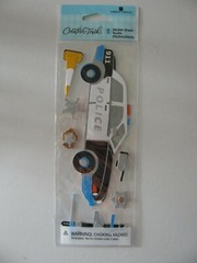 American Greetings POLICE CAR BADGE Creative Touch 3D Stickers NIP