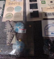 scrapbooking supplies lot, Variety of papers, embelishments, stickers, etc