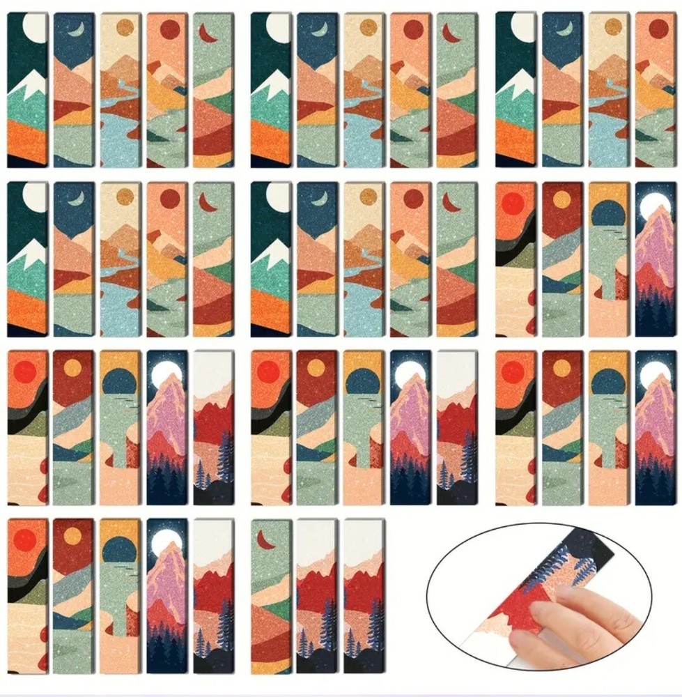 10 Piece Assorted Stickers Textured Sensory Calming Anxiety Strip Stickers