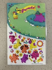 Sandylion Join a Parade maxi activity vintage sticker sheet