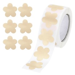 500 Pcs Light Yellow Daisy Stickers 1″ Cute Flower Shaped Sticker Labels