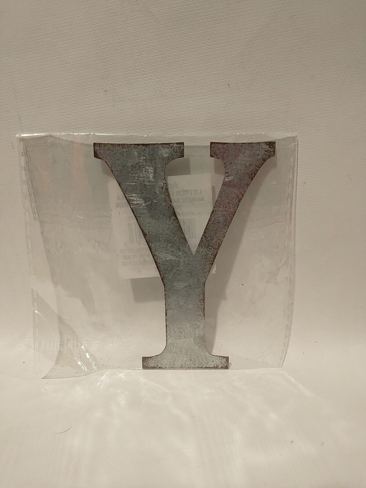 ArtMind Silver MAGNET METAL LETTER“Y” Alphabet Upper-Case Monogram 3.5″