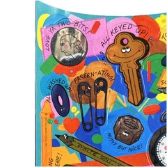 Vintage Hallmark Stickers Key Coins Penny Thoughts Tacks Love Ya Two Bits 1983