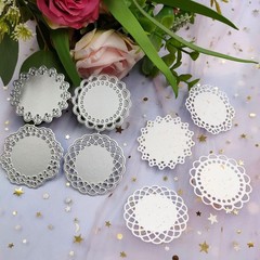 High-Quality Metal Die Cuts Set – 1.9″ Lace Flower Borders for Creative Projects