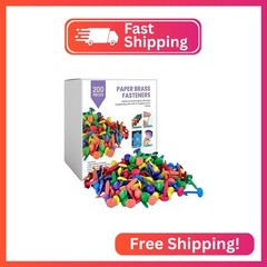 Performore – 200 Pcs of 8mm x 16mm Assorted Multi Colors Round Head Fasteners, B