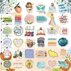 300PCS Inspirational Christian Stickers,Jesus Religious Stickers for Kids Adults