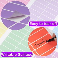 Colored Label Sticker in 12 Colors,3 x 1 Inch Rectangle Color- Coding Labels,…