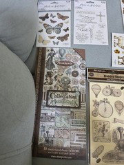 Lot of 18 Mix Stickers, Sheets, Wooden Shapes, Stampwria Art & Craft Supplies