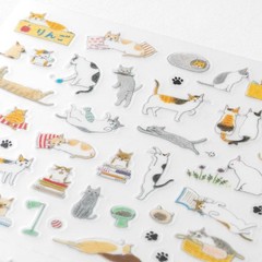 Sticker sticker for MIDORI Planner Cat pattern S + M 2 types set 82687006
