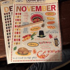 Calendar Rub- Ons. Karen Foster Design. All Twelve Months In The Set. See Pics