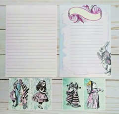 100 Pcs~Alice In Wonderland~Junk Journal Starter Kit~Scrapbooks~Planners~Crafts