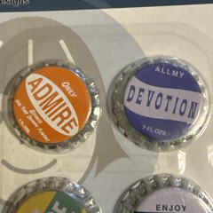 Bottle Caps Li’l Davis Designs Scrapbooking Embellishment Sealed pack (B-5)
