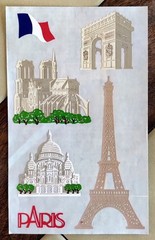 Mixed Lot PARIS, FRANCE Travel Stickers: Frances Meyer, Jolee’s, Stickopotamus