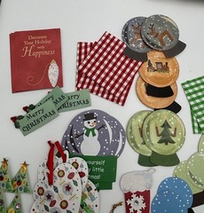 LOT OF 75+ Christmas 3D Embellishment Stickers For Scrapbooking Or Gifting Loose