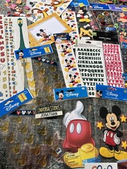 Mixed Lot of Stickers Tickets Guides . Stickopotamus, Disney, Paper Stuff Etc