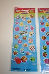New 2013 Moose Unique Puffy Stickers SHOPKINS Food Items 3 Sheets 72 Pieces