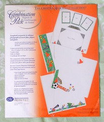 Creative Memories Soccer Combo Pack Stickers Die Cuts Photo Mounting Paper
