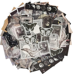 Vintage Ephemera Scrapbook Stickers,100 Pieces Star Universe Bundle Junk Journal