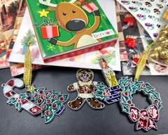 Assorted Christmas Craft & Gift Bundle With Activity Book Stickers Bells & More