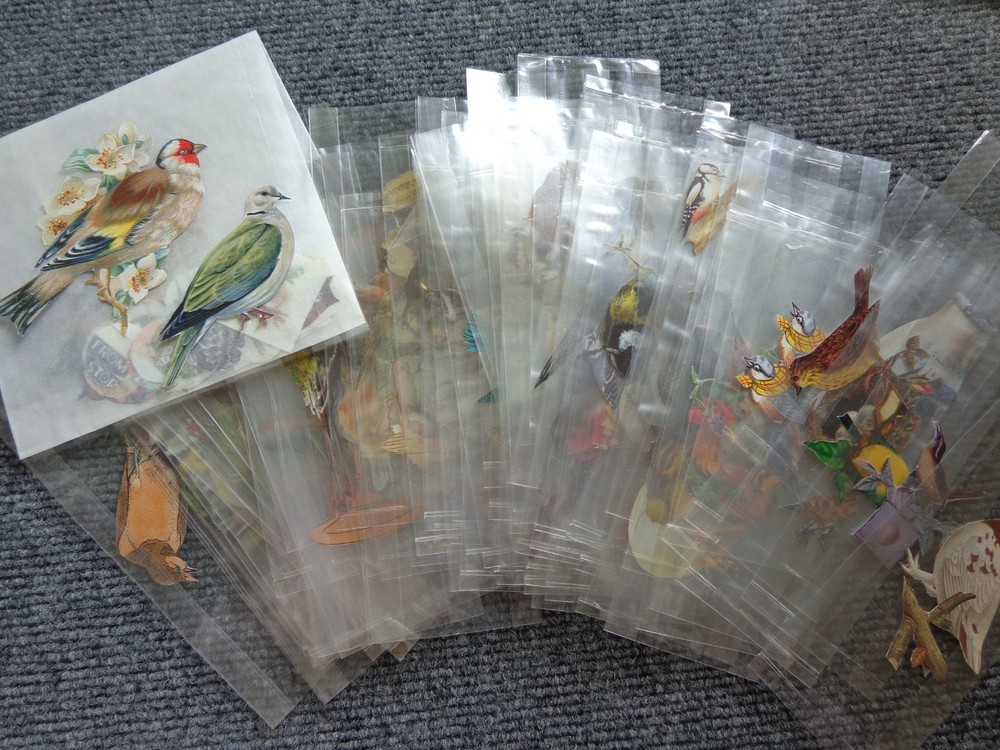 Lot of Vintage Paper Bird Small Cutouts for Junk Journaling Scrapbooking Crafts