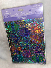 New Sealed Hallmark Easter Sparkle Glitter Multi Color Easter Egg Stickers