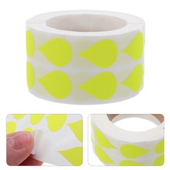 2 Rolls Fluorescent Teardrop Stickers Self Adhesive Labels For Food Storage