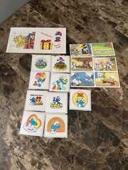 Peyo Smurfs Stickers Lot of 17 Vintage 80s new