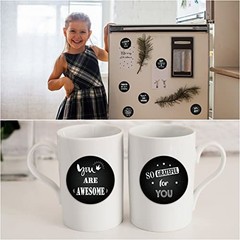 1000 Pcs Kudos Appreciation Stickers Retro You are Awesome Thanks Chalkboard