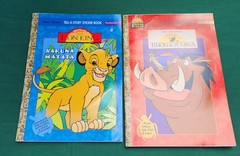 2 Vintage Disney The Lion King Stickers Rare Mix Sheets Glossy Activity Books