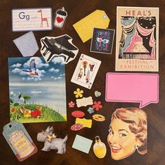 100+ Lot Junk Journal Altered Book Mixed Media Collage Scrapbook Embellishment