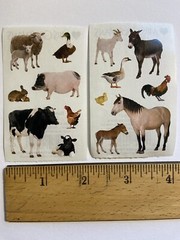 Lot of 2 Modules Mrs. Grossmans 2011 Barnyard Animals Photoessence 14 stickers