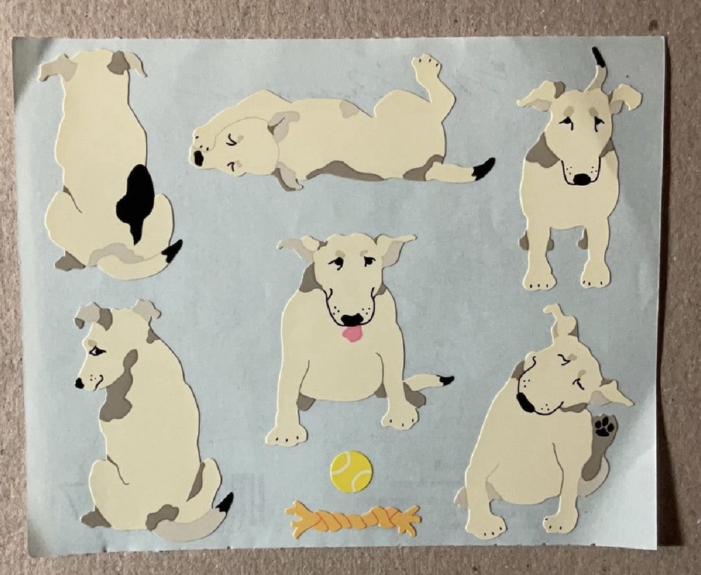Mrs. Grossman’s Large Stickers Russel 1/2 Sheet Dog