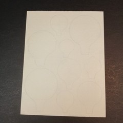 Vintage 80s Prismatic Stickers Razzle Dazzle Hot Air Balloons Hallmark 1 Sheet