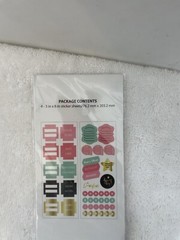 Pen+Gear Paper Lot Of 3 Pack 4-3″x8 Assorted Stickers Sheets #1