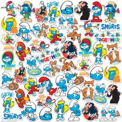 THE SMURFS VARIETY DIE CUT VINYL 50 CT STICKER PACK