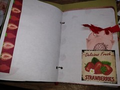 Cute Vintage Strawberry Junk Journal Scrapbook USA Seller