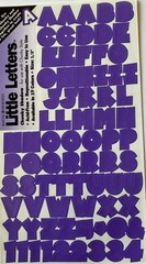 PURPLE SHADOW CHUNKY ALPHABET Stickers(2sheet)Making Memories •Letters•Number•