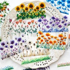 20Pcs Flowers Fence Wall PET Stickers Journal Planner DIY Scrapbooking Sticker