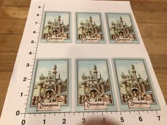 Disneyland Magic Kingdom Cards 6 ATC Swaps/Junk Journals/Scrapbooks/Crafts