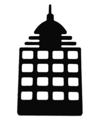 EXTREMELY DETAILED CITYSCAPE, CITY, BUILDING, BUILDINGS SILHOUETTE DIE CUT/ CUTS