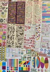 HUGE Lot of Words, Phrases, Etc THOUSANDS of Stickers! Jolee’s, Sticko Etc #4