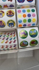 VTG SandyLion 1500 Sticker Set Box Rare Metallic Prismatic Teacher Y2K Lot