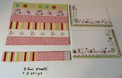 Large Scrapbooking Craft Lot (22) PINK! Christmas & Every Day Stickers, Die Cuts