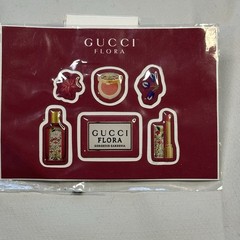 New Gucci Flora Stickers 4-Pack Limited Edition Flowers Bottle