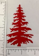 Christmas Die Cuts * 12 Little Christmas Trees * Glitter Foam * White Green Red