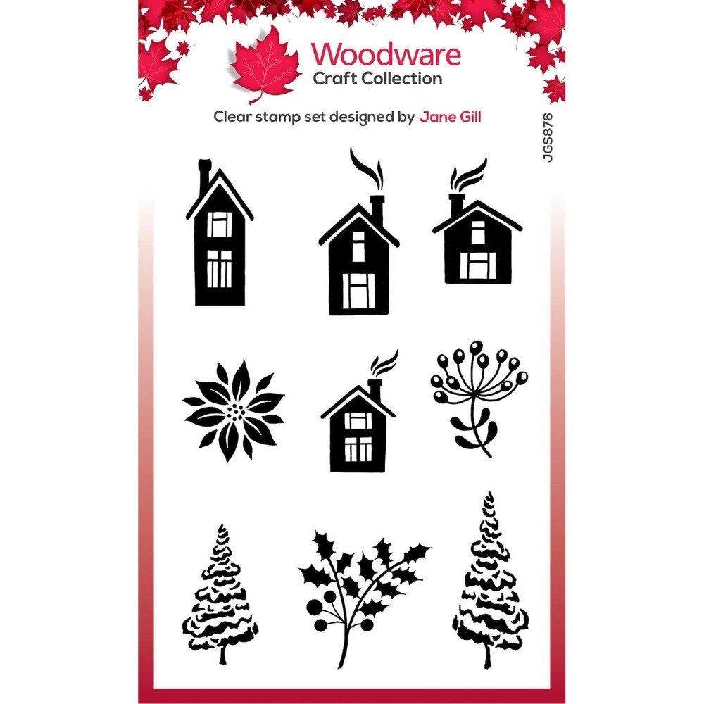Woodware Craft Clear Stamp – PAINTABLE BAUBLES HOME FILLERS