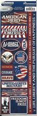 REMINISCE SIGNATURE SERIES Die Cut Cardstock Stickers – AMERICAN HERO – 16 pcs