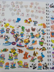 Vintage 1980’s -90’s Sticker Album Filled With Stickers